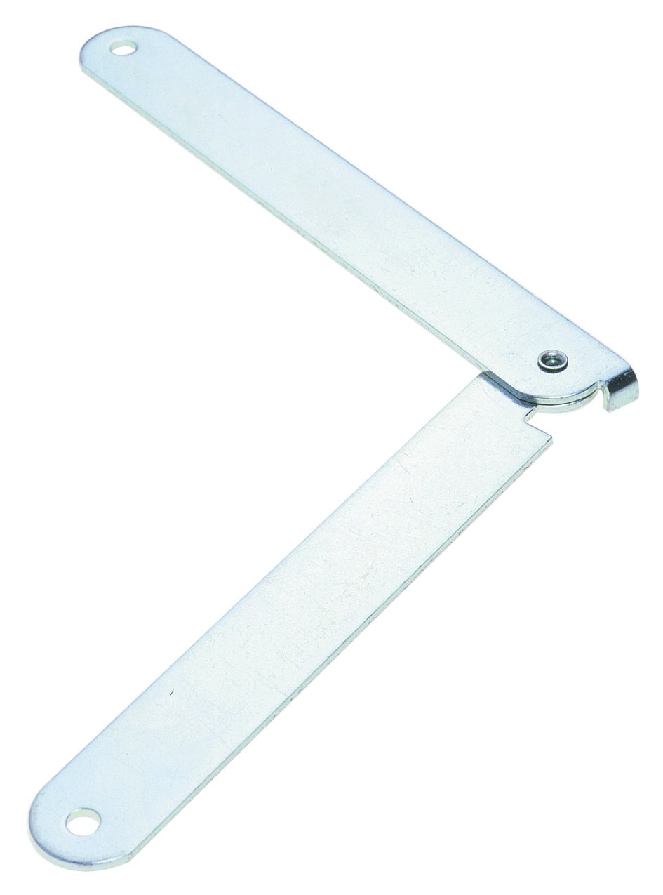 Compas tréteau - Lg 250mm - Paire droite et gauche - Zn Blanc