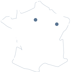 Visualisation géographique de l'entreprise Ludmann en France, région Grand-Est.